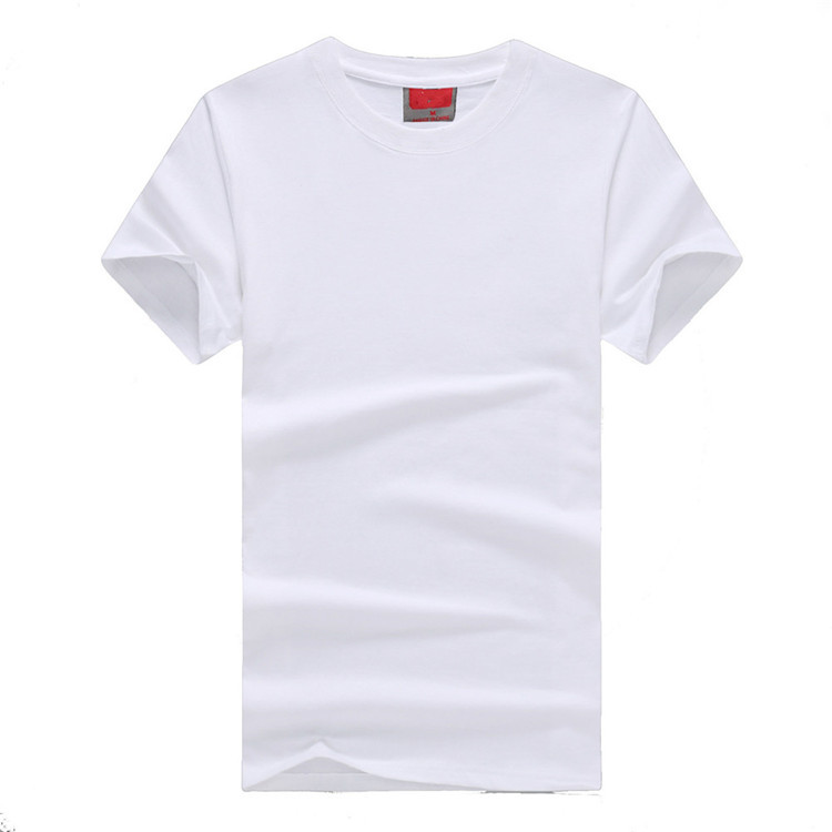 160 gsm Men's White Wholesale OEM Logo Blank Customize Plain Blank 100% Cotton Short Sleeve t shirts