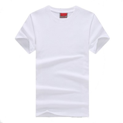 160 gsm Men's White Wholesale OEM Logo Blank Customize Plain Blank 100% Cotton Short Sleeve t shirts