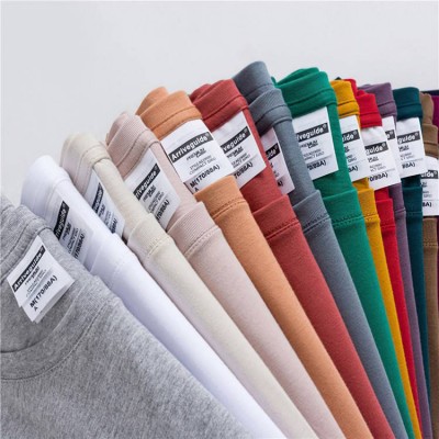 100% Cotton 190gsm 19 Colors Men Women Unisex Customizable 190 Gsm Blank Casual T Shirt Men's T-shirt T Shirts T-shirts Tee